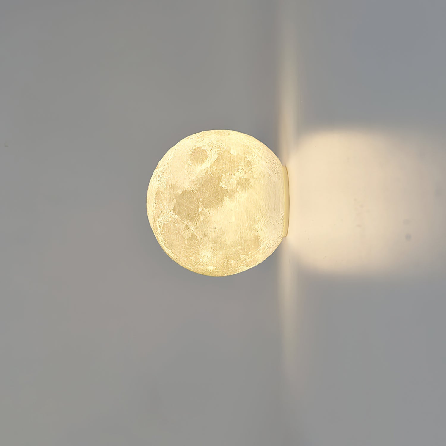 Modern 3D Printed Moon Wall Sconce Celestial LED Indoor Lighting for Bedrooms and Living Rooms