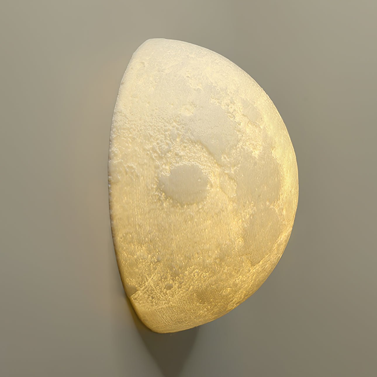 Modern 3D Printed Moon Wall Sconce Celestial LED Indoor Lighting for Bedrooms and Living Rooms