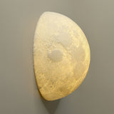 Modern 3D Printed Moon Wall Sconce Celestial LED Indoor Lighting for Bedrooms and Living Rooms