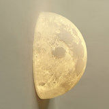 Modern 3D Printed Moon Wall Sconce Celestial LED Indoor Lighting for Bedrooms and Living Rooms