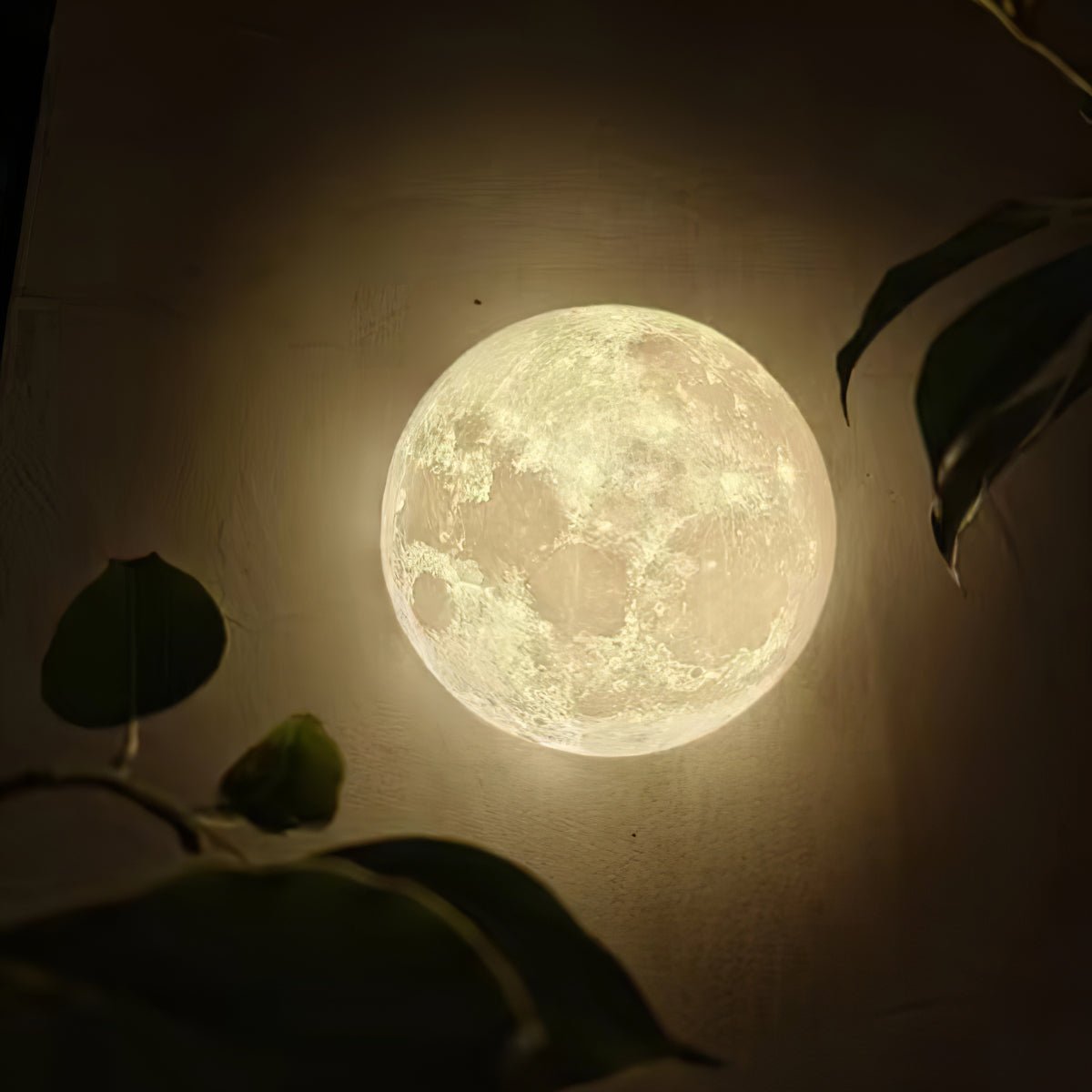 Modern 3D Printed Moon Wall Sconce Celestial LED Indoor Lighting for Bedrooms and Living Rooms