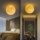 Modern 3D Printed Moon Wall Sconce Celestial LED Indoor Lighting for Bedrooms and Living Rooms