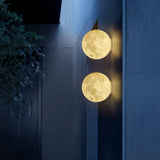 Modern 3D Printed Moon Wall Sconce Celestial LED Indoor Lighting for Bedrooms and Living Rooms