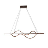 Modern 40 Inch Wave LED Pendant Light Dimmable Chandelier for Kitchen Island and Dining Room