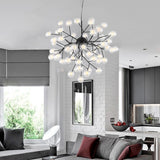 Modern 45 Light LED Branching Glass Globe Chandelier Sputnik Cluster Pendant Ceiling Fixture