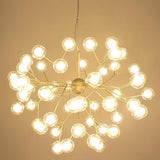 Modern 45 Light LED Branching Glass Globe Chandelier Sputnik Cluster Pendant Ceiling Fixture