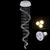 Modern 5 Tier Spiral Crystal Chandelier Metal LED Ceiling Light Fixture for Living Room