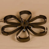 Modern 6 Light Petal Shaped LED Chandelier Pendant Light Flower Design Metal Hanging Lamp