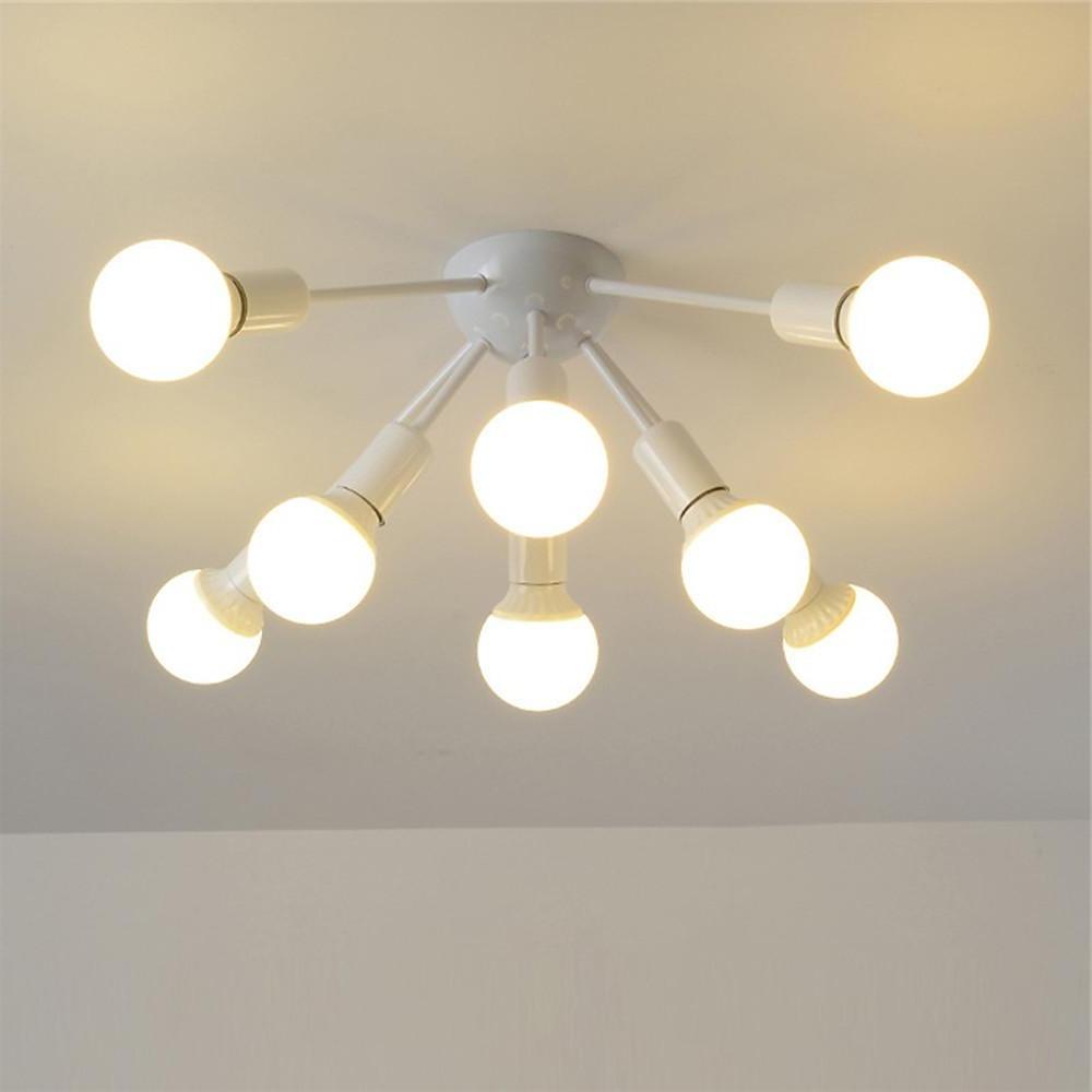 Modern 8 Light Gold Cluster Flush Mount Ceiling Light for Living Room Bedroom