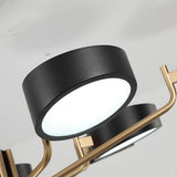 Modern 8 Light LED Sputnik Chandelier with Adjustable Color Temperature for Bedroom and Kids Room