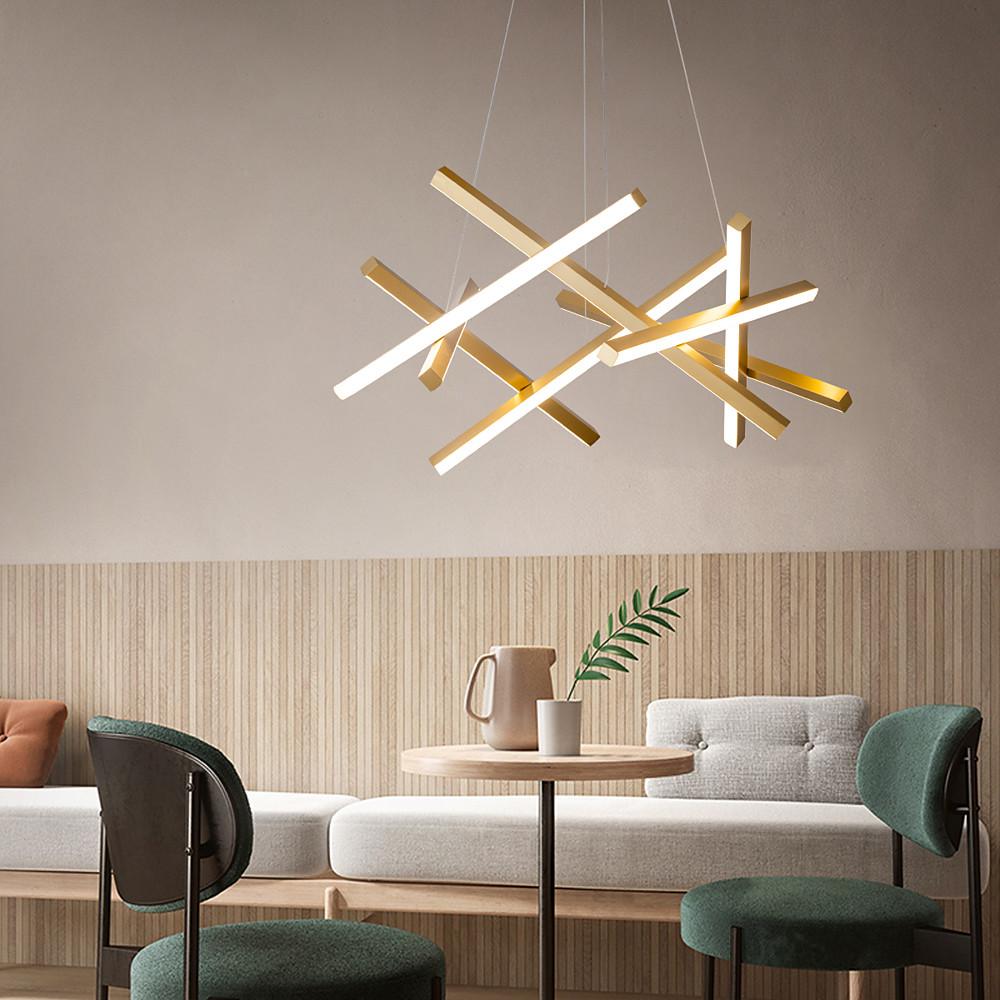 Modern 8 Light LED Sputnik Pendant Lamp Nordic Style Chandelier for Kitchen Island Dining Room and Bedroom