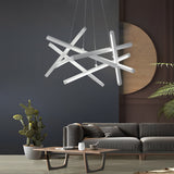 Modern 8 Light LED Sputnik Pendant Lamp Nordic Style Chandelier for Kitchen Island Dining Room and Bedroom