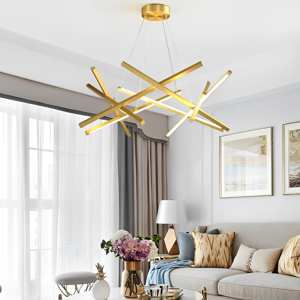 Modern 8 Light LED Sputnik Pendant Lamp Nordic Style Chandelier for Kitchen Island Dining Room and Bedroom