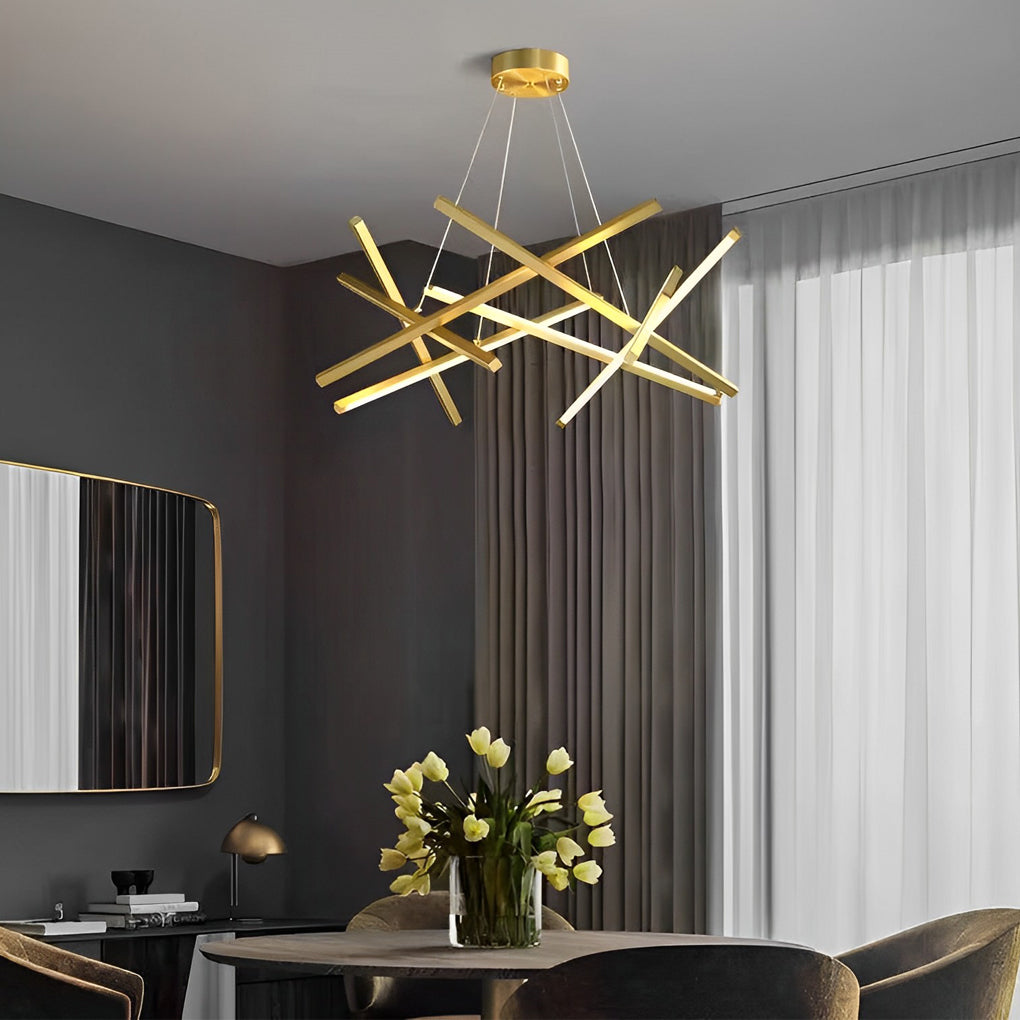 Modern 8 Light LED Sputnik Pendant Lamp Nordic Style Chandelier for Kitchen Island Dining Room and Bedroom