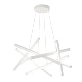 Modern 8 Light LED Sputnik Pendant Lamp Nordic Style Chandelier for Kitchen Island Dining Room and Bedroom