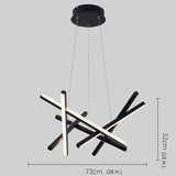 Modern 8 Light LED Sputnik Pendant Lamp Nordic Style Chandelier for Kitchen Island Dining Room and Bedroom