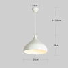 Modern 9 Inch Metal Dome Pendant Light Colorful Bowl Shaped Hanging Lamp for Kitchen and Dining Room