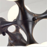 Modern 9 Light Globe Sputnik Bubble Chandelier Glass LED Ceiling Fixture for Dining Room