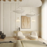 Modern Abstract Cloud Tyvek Pendant Light Sustainable LED Hanging Ceiling Luminaire