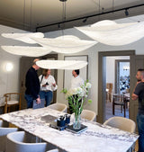 Modern Abstract Cloud Tyvek Pendant Light Sustainable LED Hanging Ceiling Luminaire