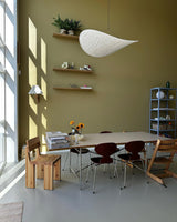 Modern Abstract Cloud Tyvek Pendant Light Sustainable LED Hanging Ceiling Luminaire
