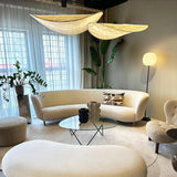 Modern Abstract Cloud Tyvek Pendant Light Sustainable LED Hanging Ceiling Luminaire