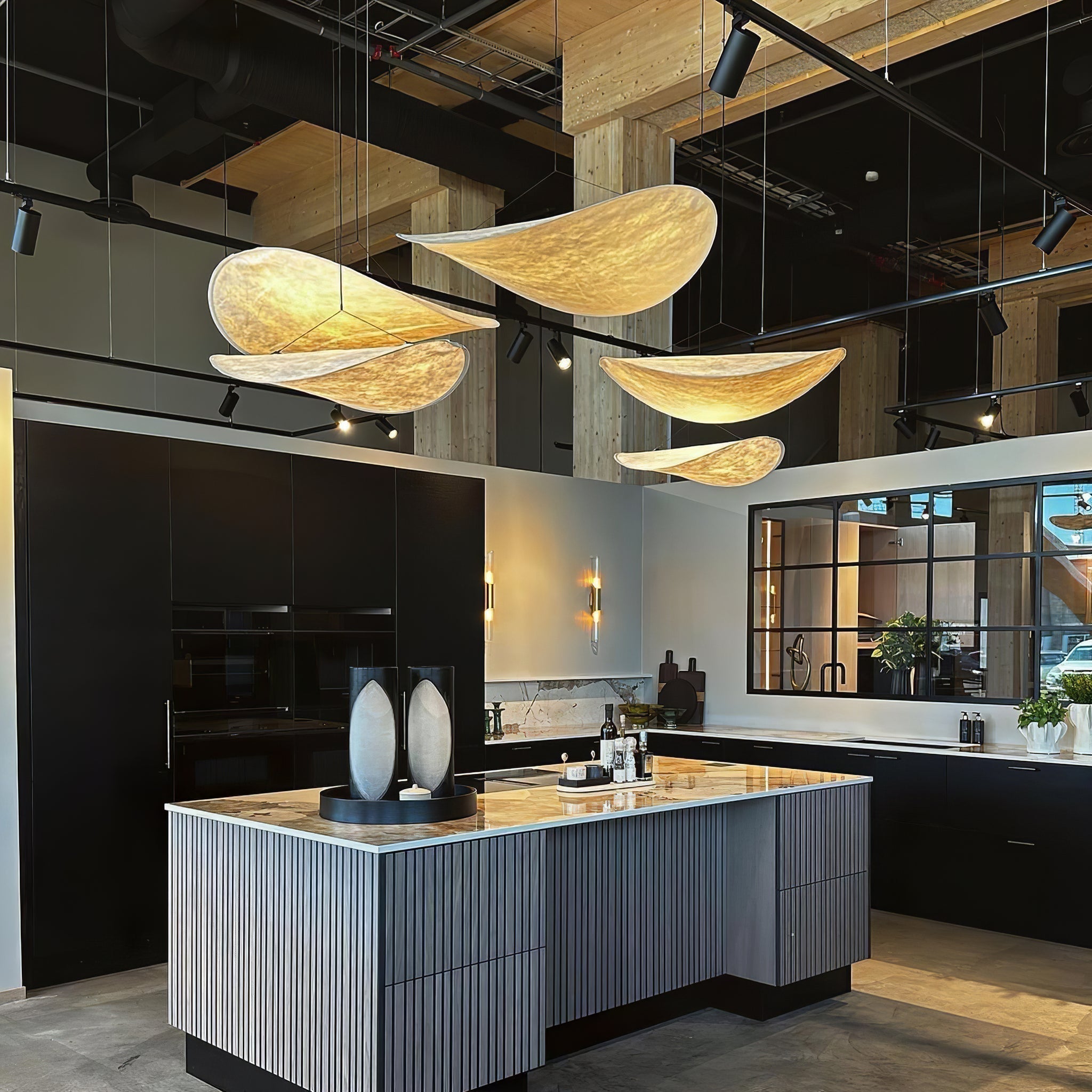 Modern Abstract Cloud Tyvek Pendant Light Sustainable LED Hanging Ceiling Luminaire