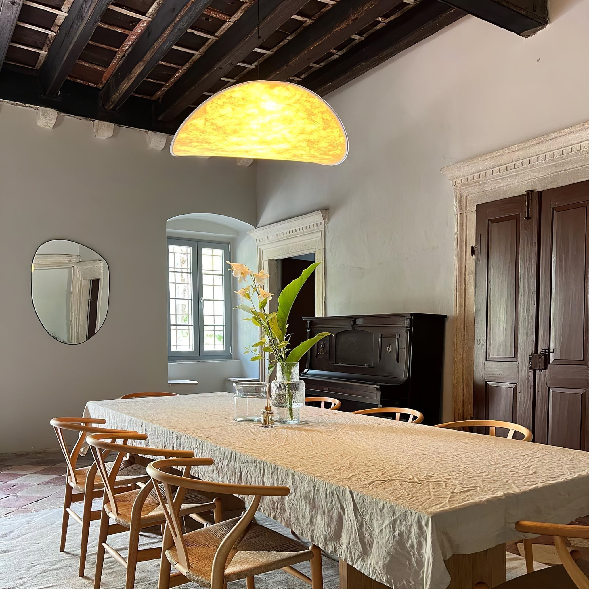 Modern Abstract Cloud Tyvek Pendant Light Sustainable LED Hanging Ceiling Luminaire