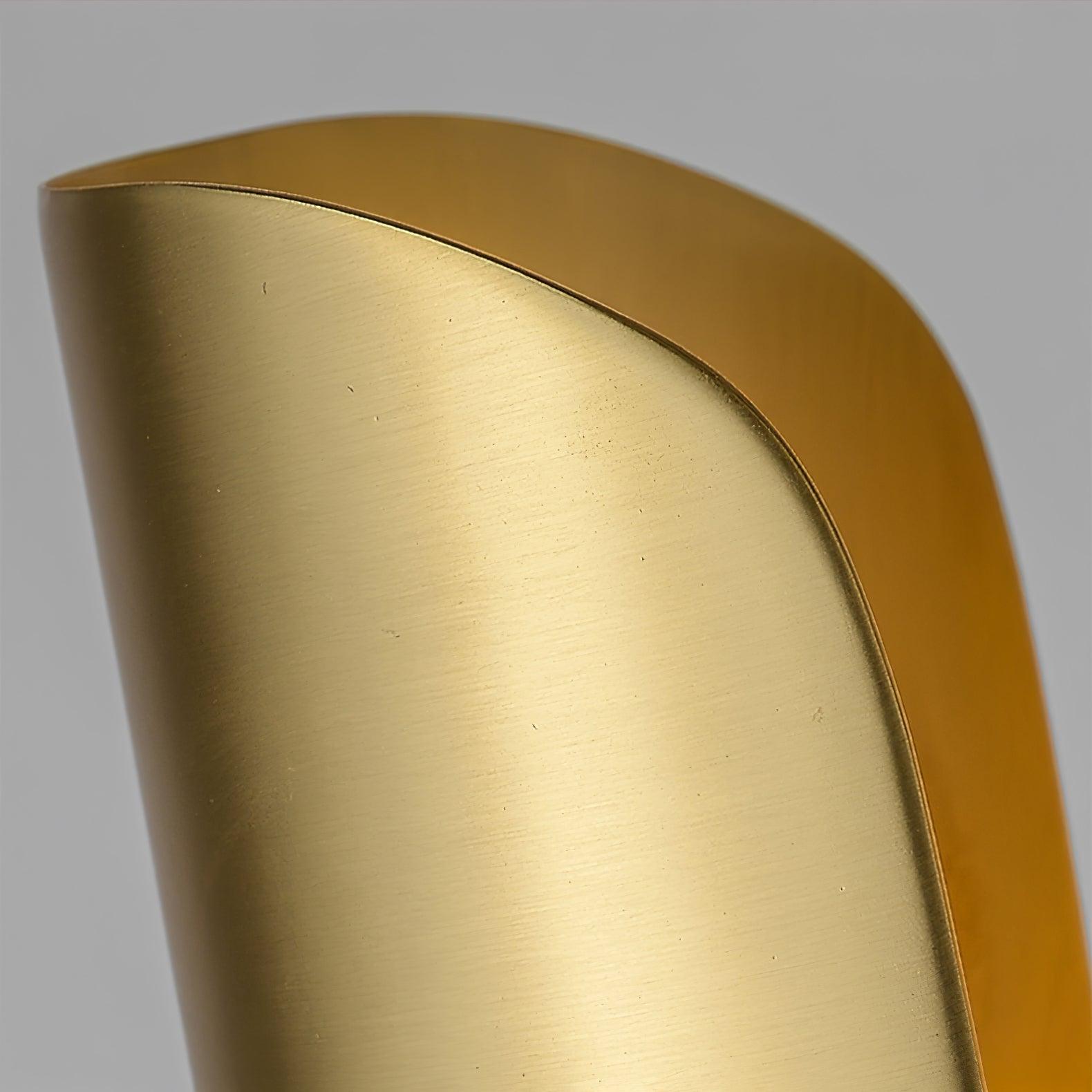Modern Abstract Coiled Metal Wall Sconce Set of 2 Indoor Brass Lighting Fixture for Bedroom and Living Room