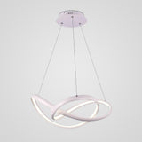 Modern Abstract Wave LED Pendant Light Dimmable Chandelier for Dining Room and Living Room