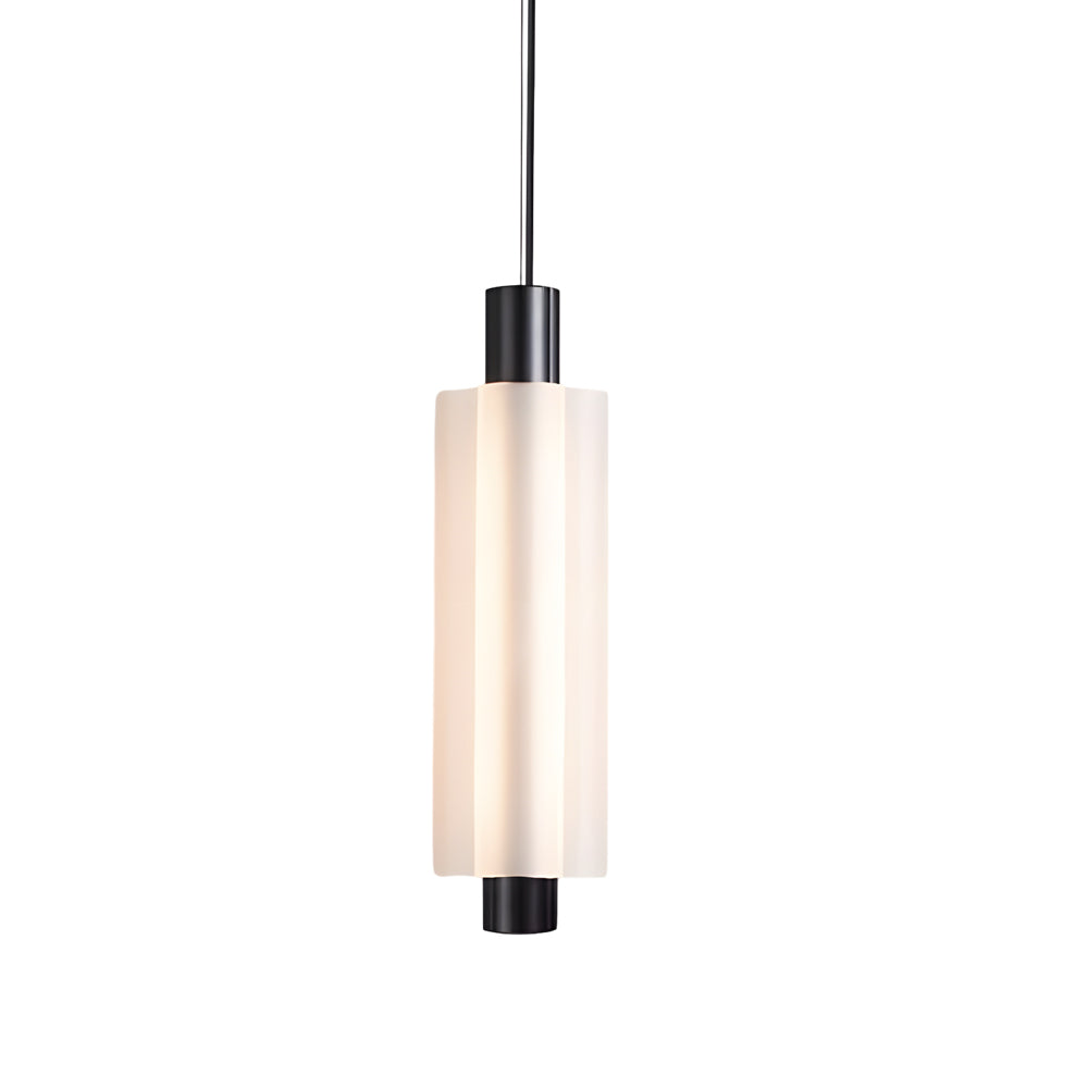 Modern Acrylic Cylinder Pendant Lights 1 2 3 Heads Hanging Ceiling Lamp in Gold or Black