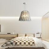 Modern Acrylic Feather Chandelier with 3 Step Dimming for Dining Room and Bedroom