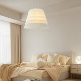 Modern Acrylic Feather Chandelier with 3 Step Dimming for Dining Room and Bedroom
