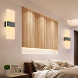 Modern Acrylic LED Wall Lamp 6W Rectangular Indoor Sconce Lighting for Bedroom Living Room and Hallway