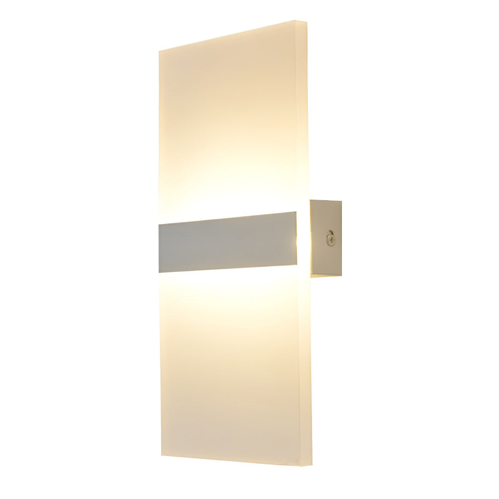 Modern Acrylic LED Wall Lamp 6W Rectangular Indoor Sconce Lighting for Bedroom Living Room and Hallway