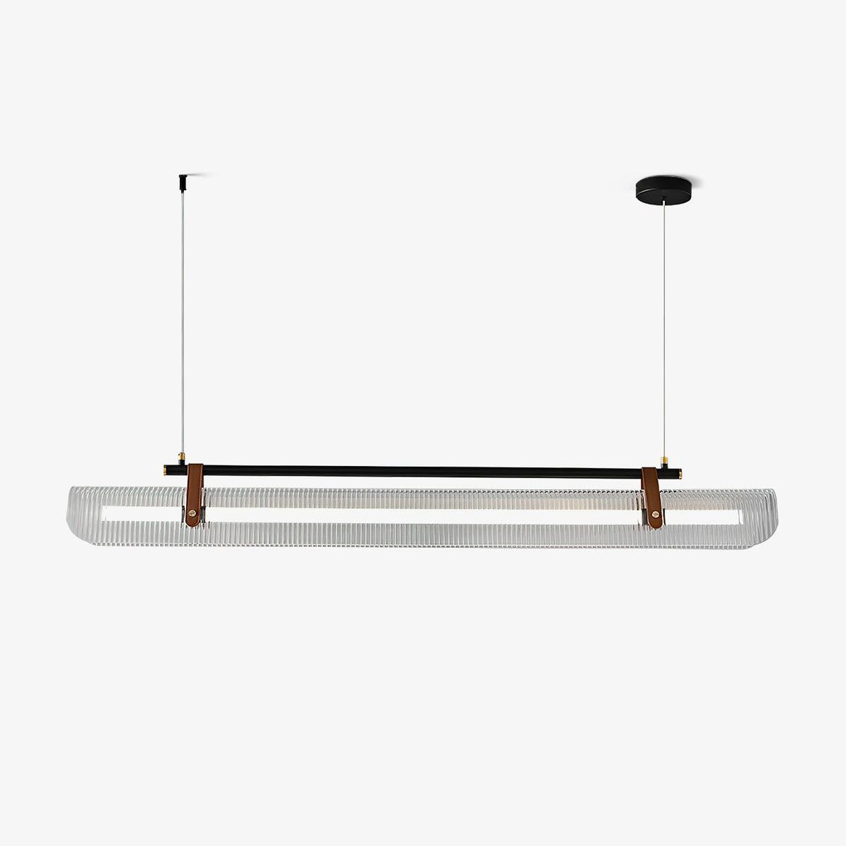 Modern Acrylic Linear LED Pendant Light for Dining Room and Office Chandelier