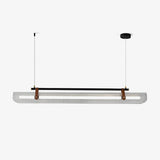 Modern Acrylic Linear LED Pendant Light for Dining Room and Office Chandelier