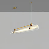 Modern Acrylic Linear LED Pendant Light for Dining Room and Office Chandelier
