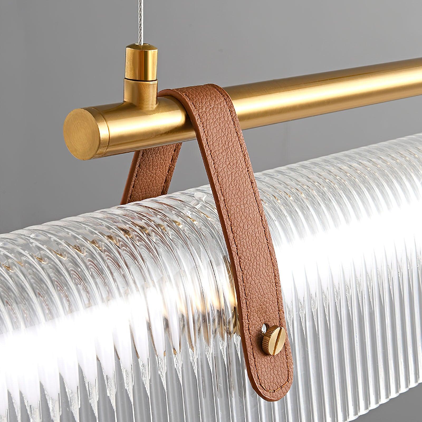 Modern Acrylic Linear LED Pendant Light for Dining Room and Office Chandelier