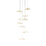 Modern Acrylic Lotus Leaf LED Pendant Light for High Ceiling Stairwell and Villa