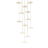 Modern Acrylic Lotus Leaf LED Pendant Light for High Ceiling Stairwell and Villa