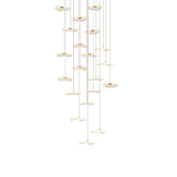 Modern Acrylic Lotus Leaf LED Pendant Light for High Ceiling Stairwell and Villa