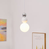 Modern Acrylic Three Ball Pendant Light Contemporary G9 LED Hanging Lamp for Bedroom and Dining Room