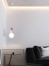 Modern Acrylic Three Ball Pendant Light Contemporary G9 LED Hanging Lamp for Bedroom and Dining Room