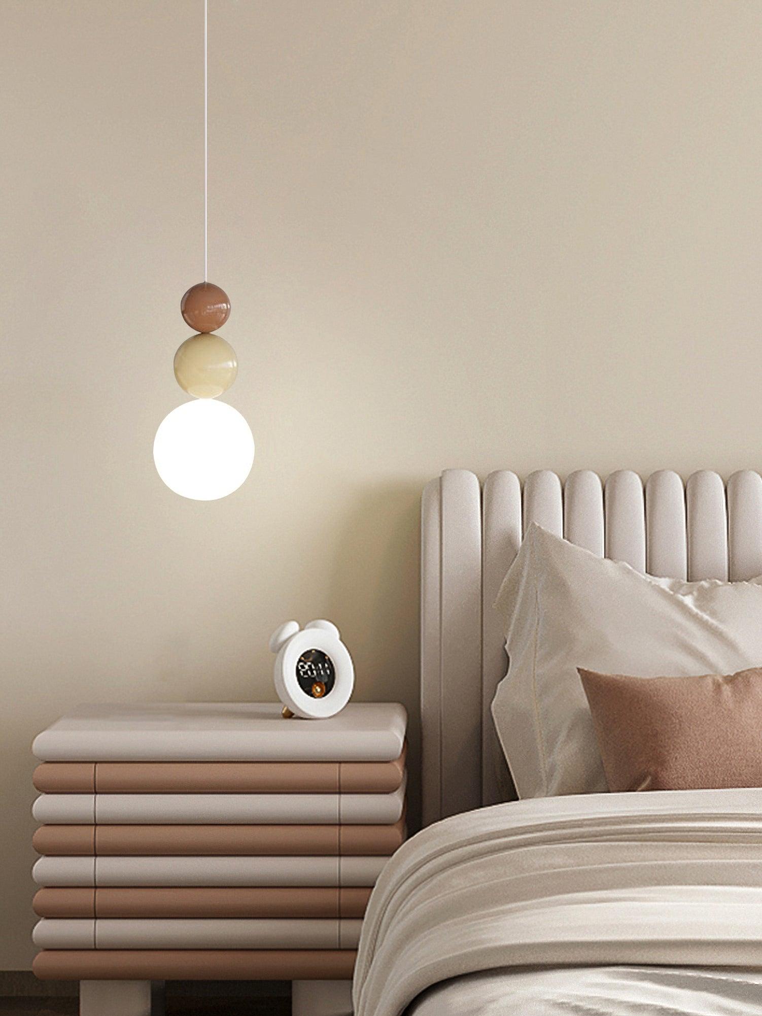 Modern Acrylic Three Ball Pendant Light Contemporary G9 LED Hanging Lamp for Bedroom and Dining Room