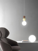 Modern Acrylic Three Ball Pendant Light Contemporary G9 LED Hanging Lamp for Bedroom and Dining Room