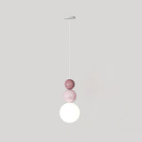 Modern Acrylic Three Ball Pendant Light Contemporary G9 LED Hanging Lamp for Bedroom and Dining Room