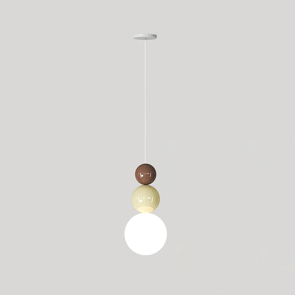 Modern Acrylic Three Ball Pendant Light Contemporary G9 LED Hanging Lamp for Bedroom and Dining Room