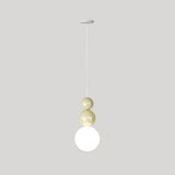 Modern Acrylic Three Ball Pendant Light Contemporary G9 LED Hanging Lamp for Bedroom and Dining Room
