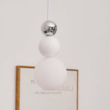 Modern Acrylic Three Ball Pendant Light Contemporary G9 LED Hanging Lamp for Bedroom and Dining Room